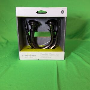 Threshold Curtain Holdbacks - Black